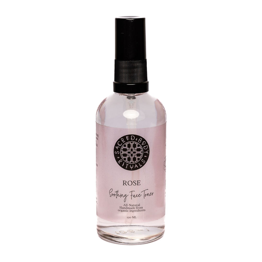 Organic Rose Face Toner - Handcrafted Refreshment for Radiant Skin, 120ml